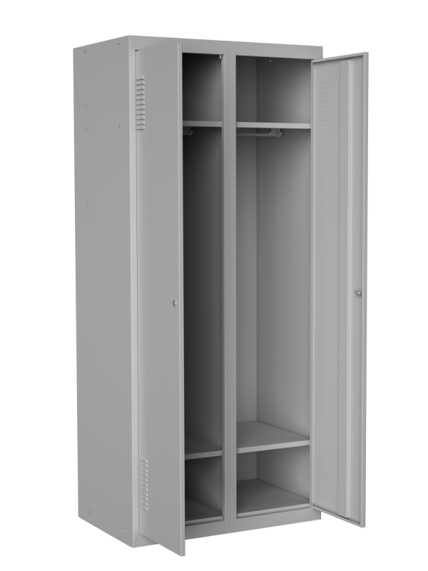 Шкаф одежный двойноП4 нижней полкой, размер 1800х800х500